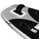 oppusteligt paddleboardsæt 300x76x10 cm sort