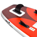 oppusteligt paddleboardsæt 330x76x10 cm rød