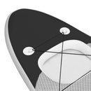 oppusteligt paddleboardsæt 330x76x10 cm sort