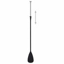 oppusteligt paddleboardsæt 330x76x10 cm sort