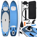 oppusteligt paddleboardsæt 360x81x10 cm havblå