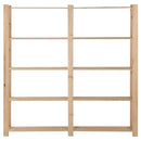 opbevaringsreol i 5 niveauer 170x28,5x170 cm massivt fyrretræ