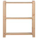 opbevaringsreol i 3 niveauer 80x28,5x90 cm massivt fyrretræ