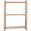 opbevaringsreol i 3 niveauer 60x28,5x90 cm massivt fyrretræ