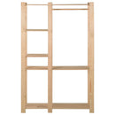 tøjstativ 100x38x170 cm massivt fyrretræ