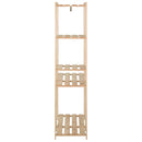 tøjstativ 100x38x170 cm massivt fyrretræ