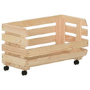 grøntsagsvogn 37x30x80 cm massiv fyrretræ