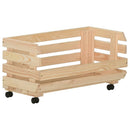 grøntsagsvogn 57x30x80 cm massivt fyrretræ