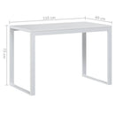 computerbord 110x60x73 cm spånplade hvid