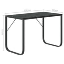 computerbord 110x60x73 cm spånplade sort