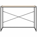 computerbord 110x60x70 cm konstrueret træ sort og egetræsfarvet