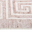 gulvtæppe 80x150 cm vaskbart beige
