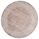 gulvtæppe 120 cm vaskbart beige