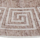 gulvtæppe 120 cm vaskbart beige
