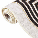 gulvtæppe 80x150 cm vaskbart lys beige