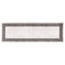 gulvtæppe 80x300 cm vaskbart lys beige