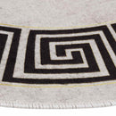 gulvtæppe φ120 skridsikkert og vaskbart Lys beige