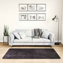 gulvtæppe 80x150 cm vaskbart antracitgrå