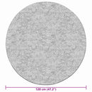 gulvtæppe φ120 vaskbart patchworkdesign flerfarvet