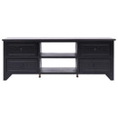 tv-skab 108x30x40 cm massivt kejsertræ  sort