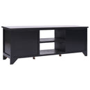 tv-skab 108x30x40 cm massivt kejsertræ  sort