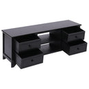 tv-skab 108x30x40 cm massivt kejsertræ  sort