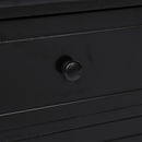tv-skab 108x30x40 cm massivt kejsertræ  sort