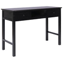 skrivebord 108x45x76 cm massivt kejsertræ sort