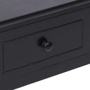 skrivebord 108x45x76 cm massivt kejsertræ sort