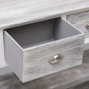 skænk 108x30x76 cm massivt kejsertræ antikgrå