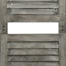 6-panels rumdeler 214x166 cm massivt træ grå