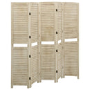5-panels rumdeler 175x165 cm massivt kejsertræ