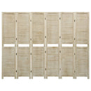 6-panels rumdeler 210x165 cm massivt kejsertræ