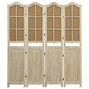 4-panels rumdeler 140x165 cm stof brun