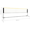 justerbart badmintonnet 500x103x94-158 cm metal
