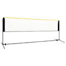 justerbart badmintonnet 400x103x94-158 cm metal