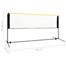 justerbart badmintonnet 300x103x94-158 cm metal