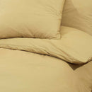 sengetøj 200x200 cm let mikrofiberstof gråbrun