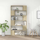 bogskab/rumdeler 100x24x188 cm sonoma-eg
