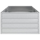 højbed 160x80x45 cm galvaniseret stål sølvfarvet