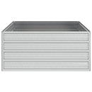 højbed 100x100x45 cm galvaniseret stål sølvfarvet