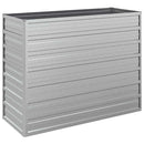 højbed 100x40x77 cm galvaniseret stål sølvfarvet