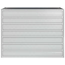 højbed 100x40x77 cm galvaniseret stål sølvfarvet