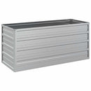 højbed 100x40x45 cm galvaniseret stål sølvfarvet
