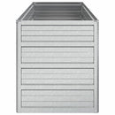 højbed 100x40x45 cm galvaniseret stål sølvfarvet