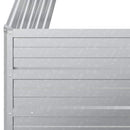 højbed 100x40x45 cm galvaniseret stål sølvfarvet