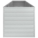 højbed 400x80x77 cm galvaniseret stål sølvfarvet