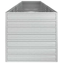 højbed 480x80x77 cm galvaniseret stål sølvfarvet