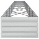 højbed 600x80x45 cm galvaniseret stål sølvfarvet