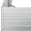 højbed 600x80x45 cm galvaniseret stål sølvfarvet